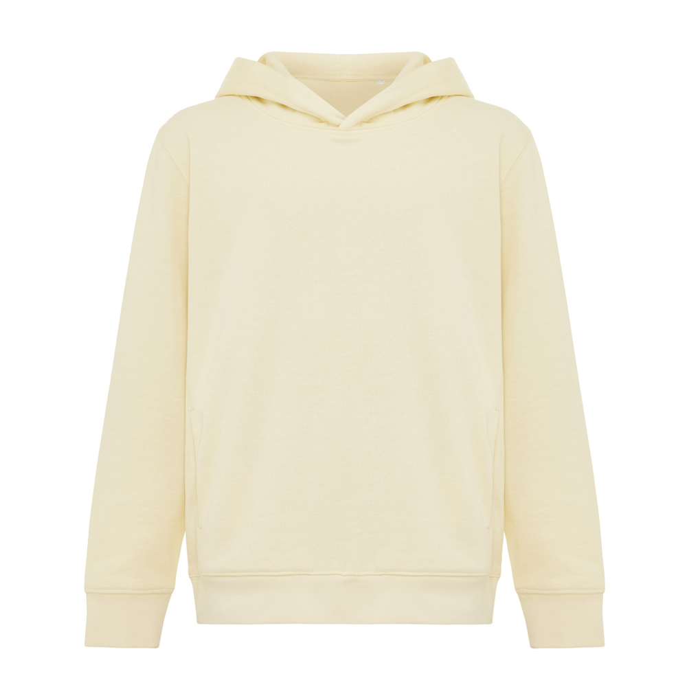 IQONIQ Yengo KidsHoodie mit Seitentaschen aus rec. Baumwolle - cream yellow (± PMS 12-0717 TCX)