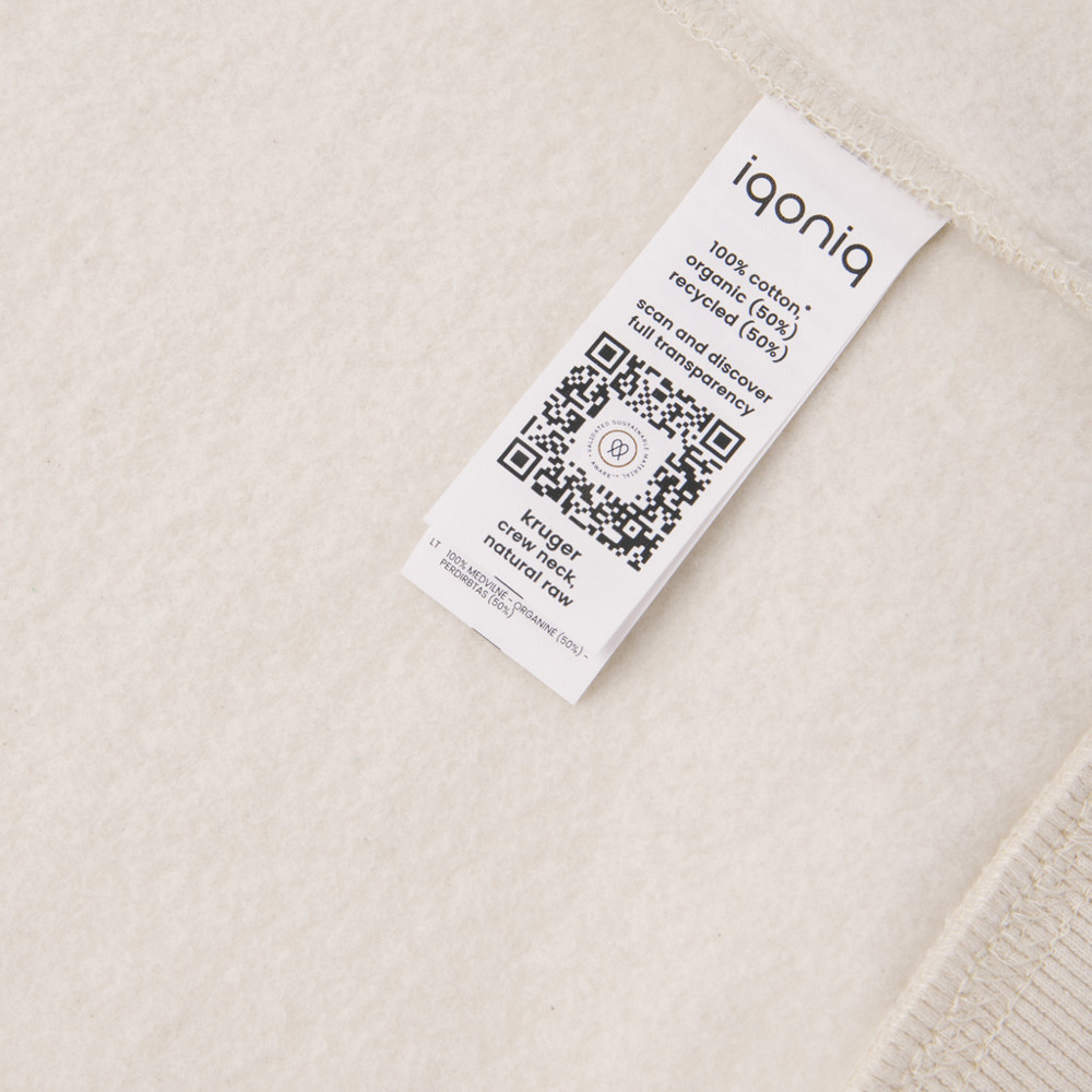 IQONIQ Kruger Relax-Rundhals-Sweater aus recycelt. Baumwolle
