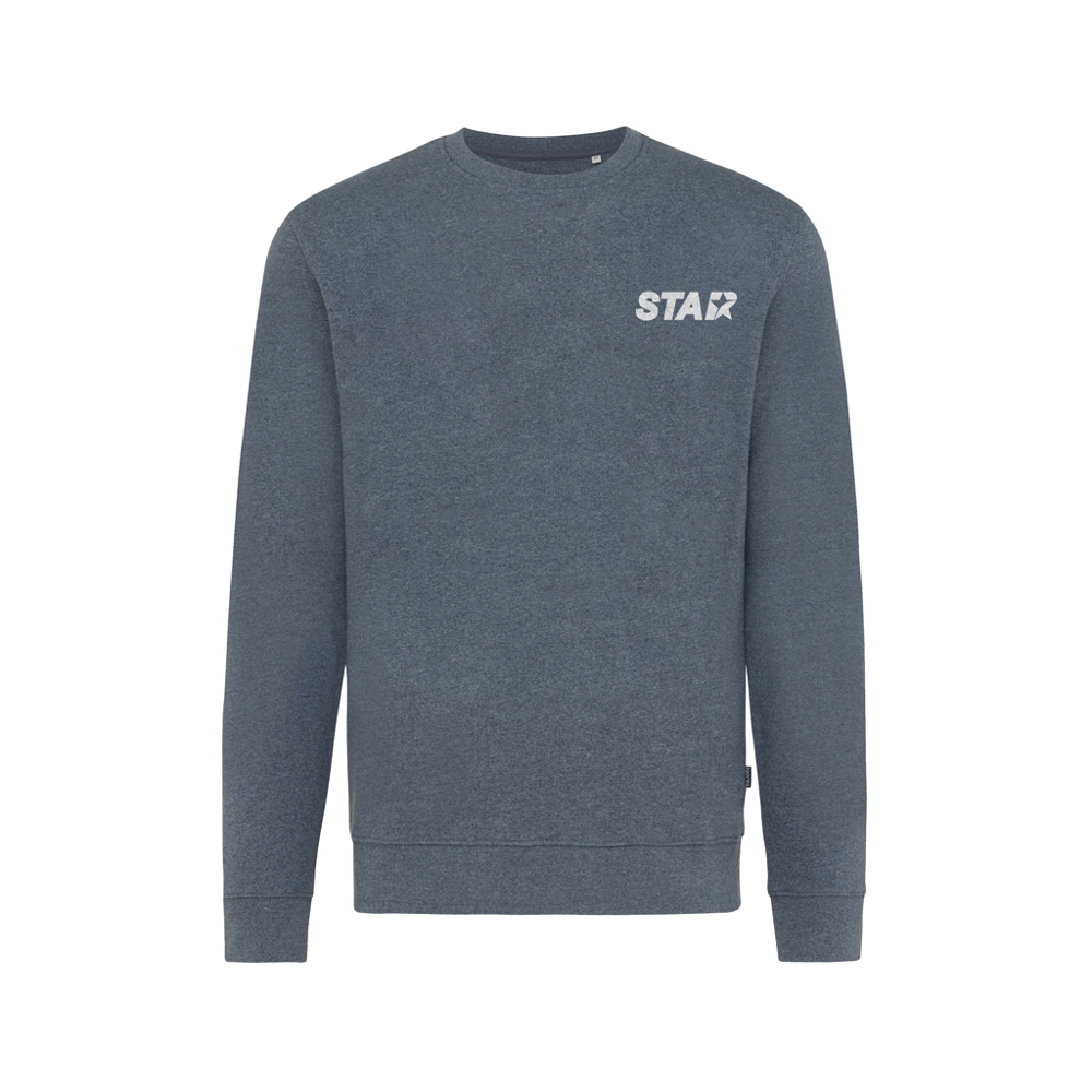 IQONIQ Denali ungefärbt. Rundhals-Sweater aus recycelter BW