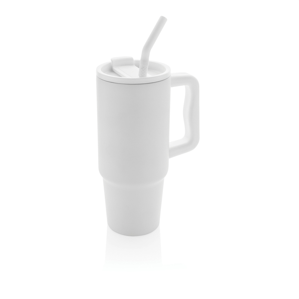 Embrace Deluxe Becher aus RCS recyceltem Edelstahl 900ml - weiß (± PMS White)