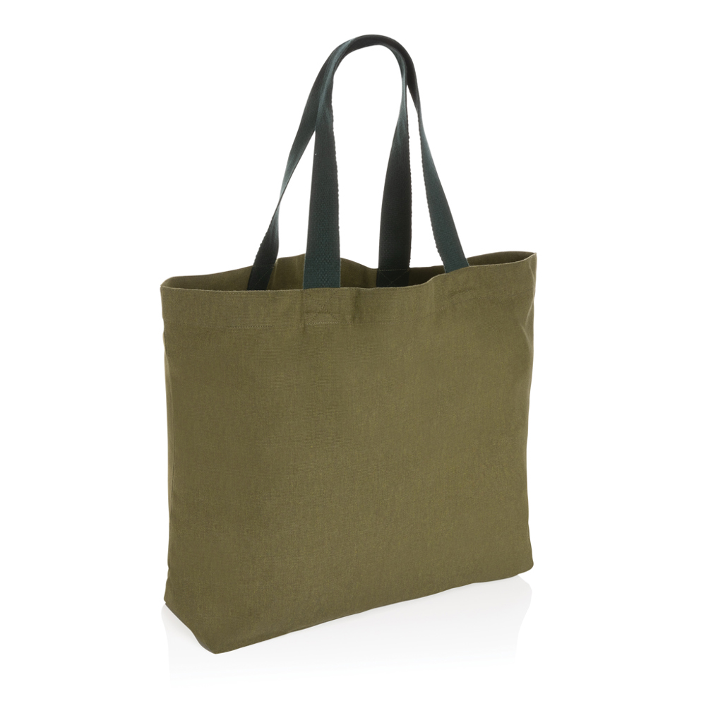 Impact Aware™ 240g/m² große Tasche aus rCanvas, ungefärbt - grün (± PMS 5625)