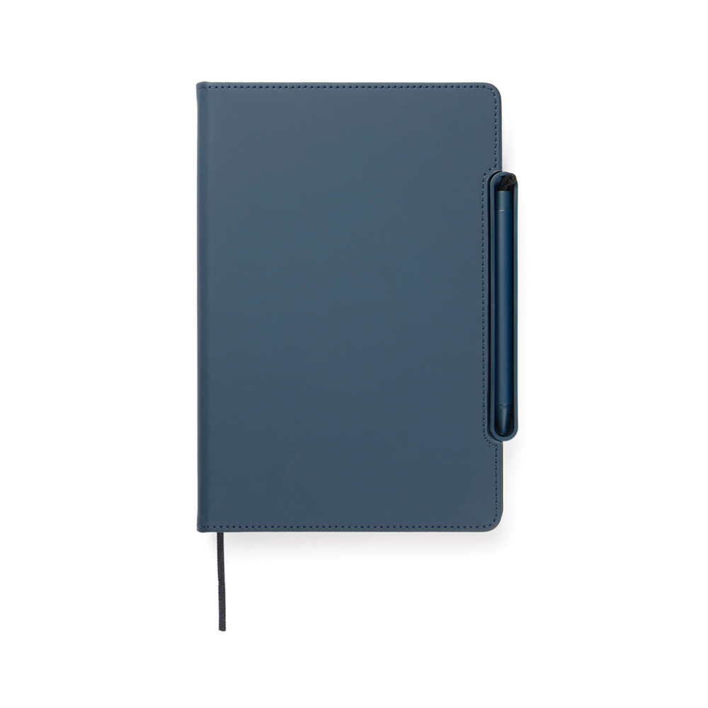 VINGA Baltimore RCS 4-in-1 nachfüllbares Notizbuch - navy blau (± PMS 19-4110 TPG)