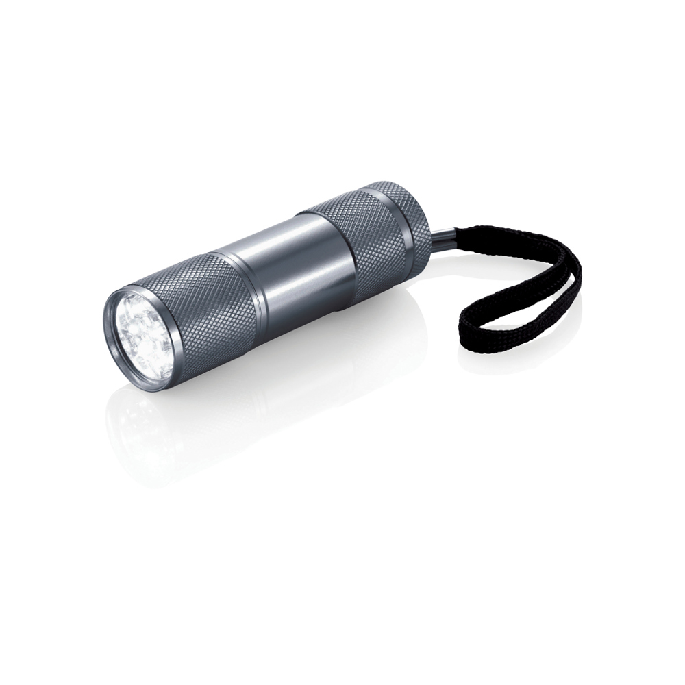 Quattro Aluminiumtaschenlampe - grau (± PMS 430)