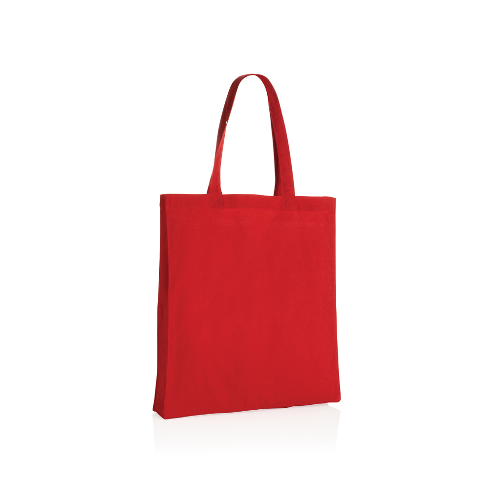 Impact AWARE™ recycelte Baumwolltasche 145gr mit Boden - rot (± PMS 186)