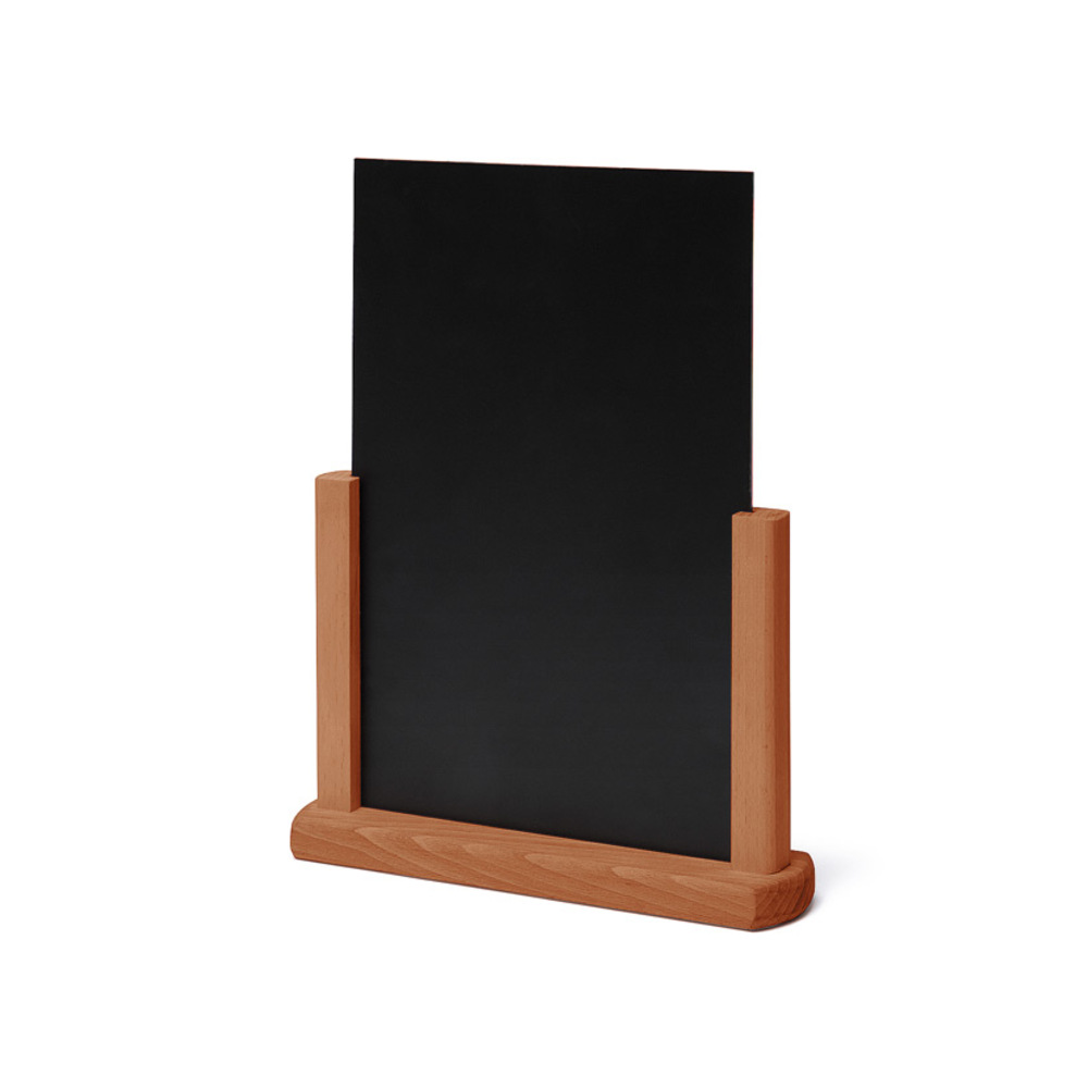 Tischaufsteller Holz teak DIN A5