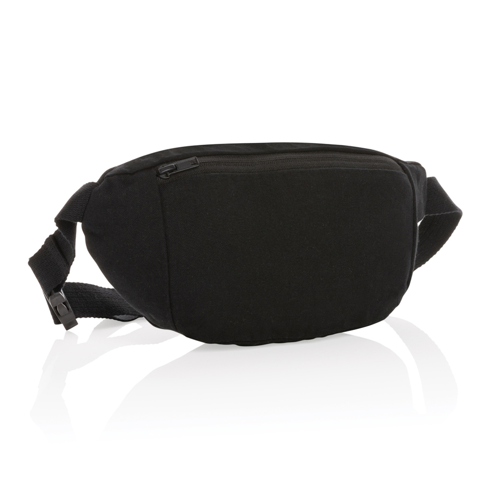 Impact Aware™ 285g/m² ungefärbte rCanvas-Gürteltasche - schwarz (± PMS Black)