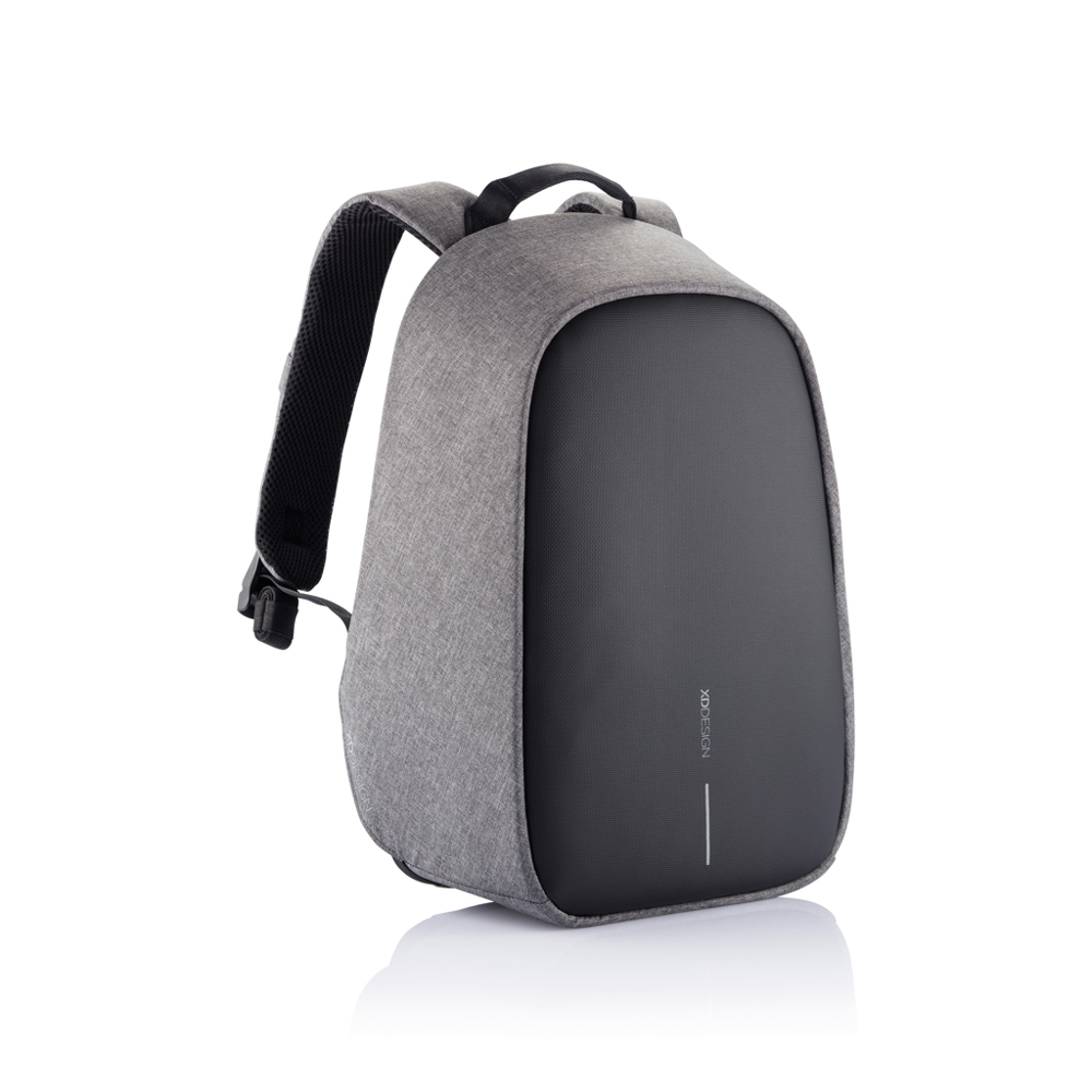 Bobby Hero Small Anti-Diebstahl-Rucksack - grau, schwarz (± PMS 425/ ± PMS Black)