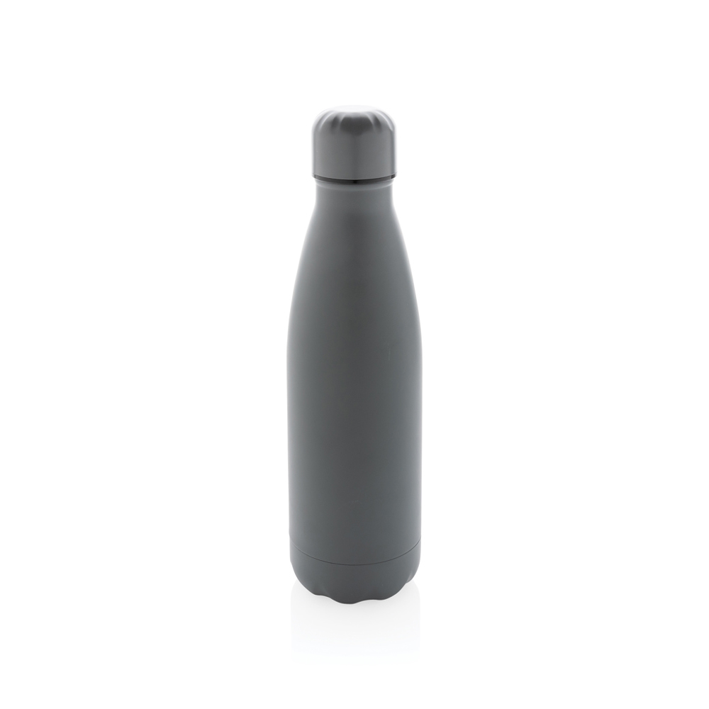 Einfarbige Vakuumisolierte Stainless Steel Flasche - grau (± PMS 425C)