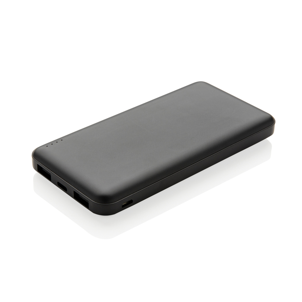 High Density 10.000 mAh Pocket Powerbank - schwarz (± PMS Black)