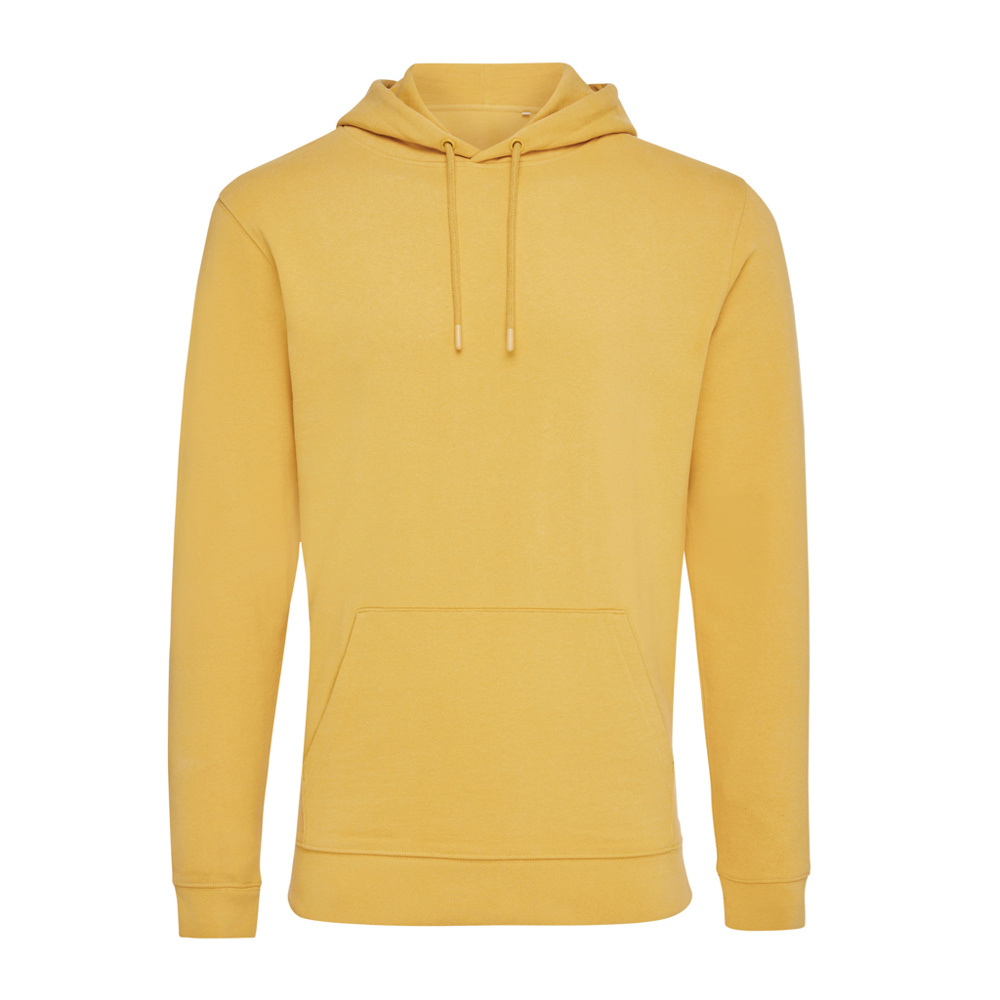 IQONIQ Jasper Hoodie aus recycelter Baumwolle - ochre yellow (± PMS 14-1041 TCX)