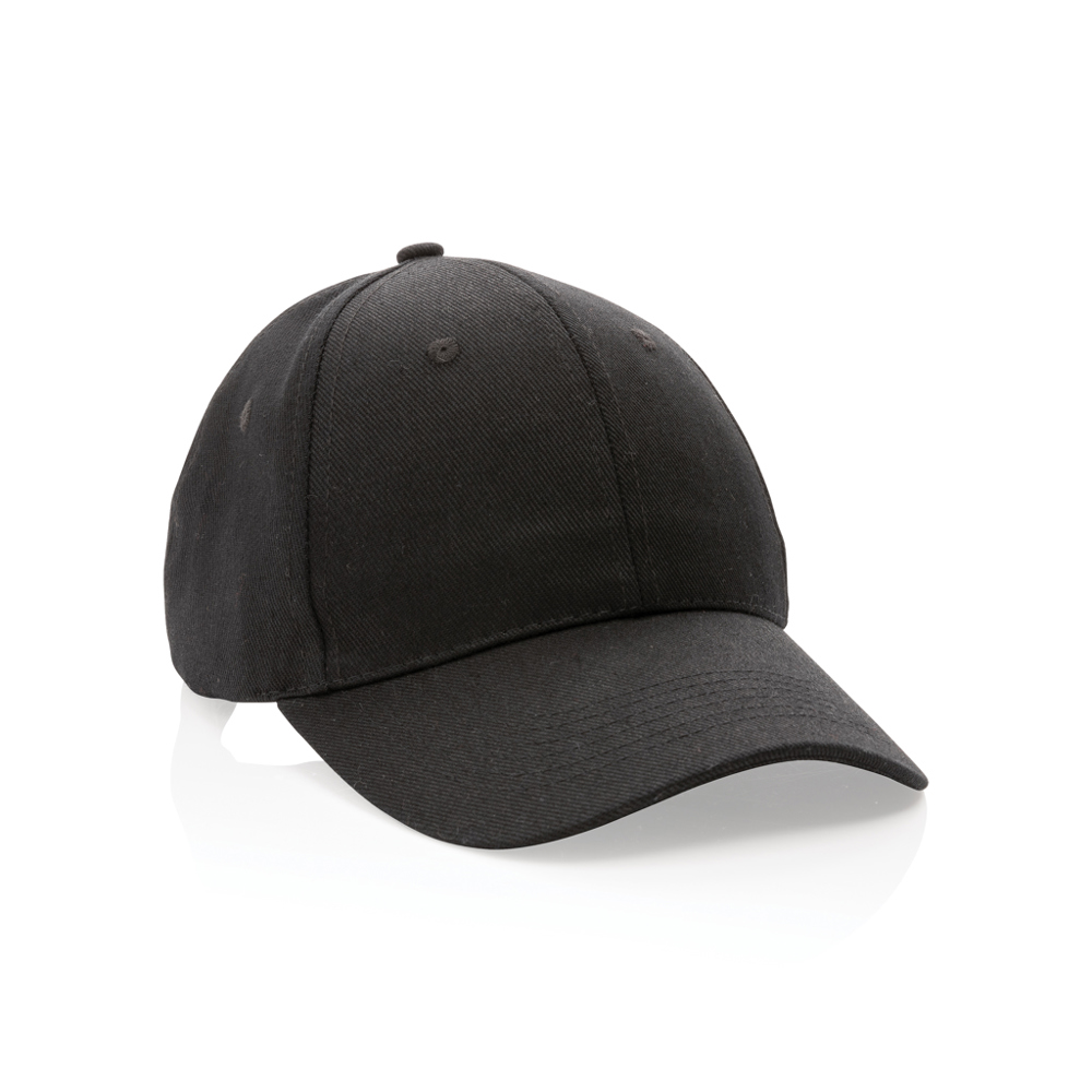 Impact 6 Panel Kappe aus 280gr rCotton mit AWARE™ Tracer - schwarz (± PMS Black)