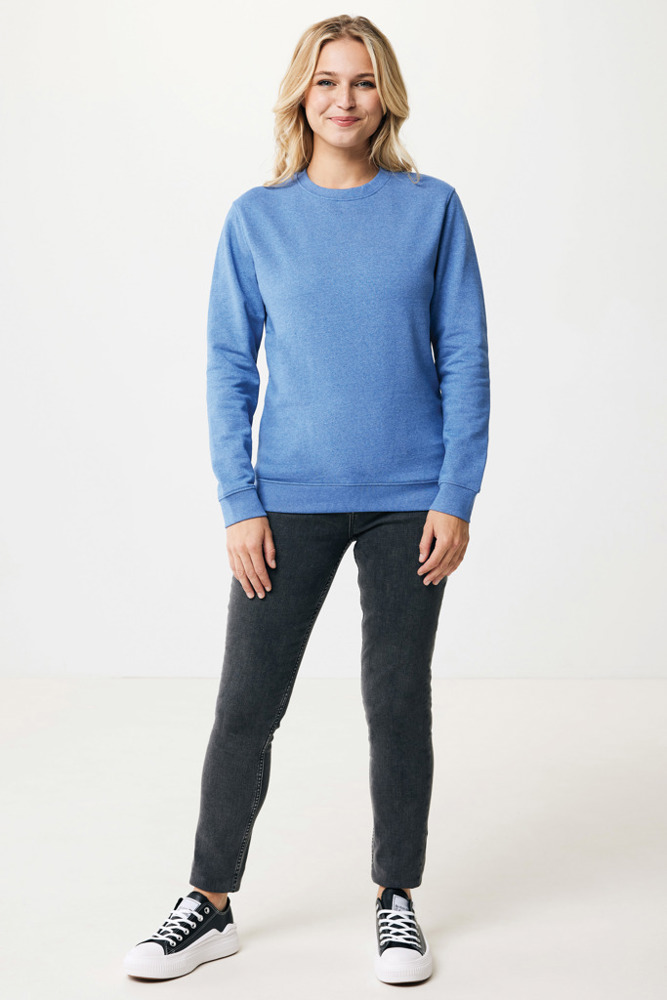 IQONIQ Denali ungefärbt. Rundhals-Sweater aus recycelter BW