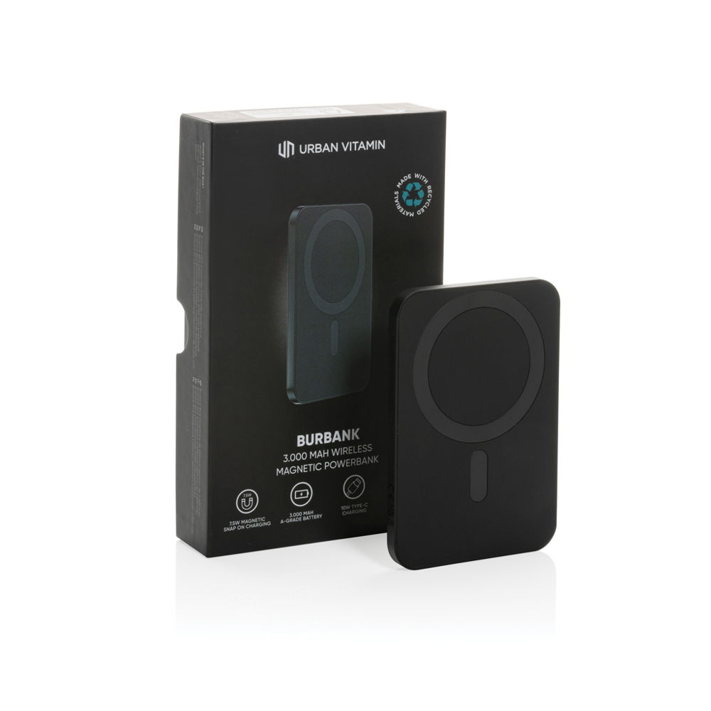 Urban Vitamin Burbank 3000mAh Powerbank aus RCS Plastik/Alu