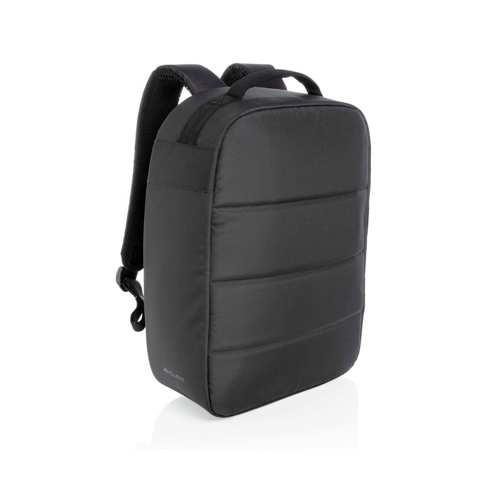 Impact AWARE™ RPET Anti-Diebstahl 15,6" Laptop-Rucksack - schwarz (± PMS Black)