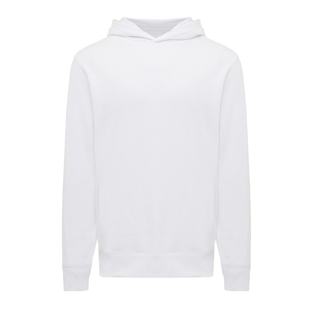 IQONIQ Yengo Hoodie mit Seitentaschen aus rec. Baumwolle - recycled white (± PMS 11-0601 TCX)