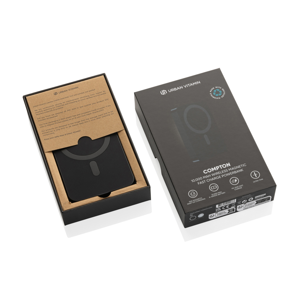 Urban Vitamin Compton 10000mAh Powerbank aus RCS Plastik/Alu