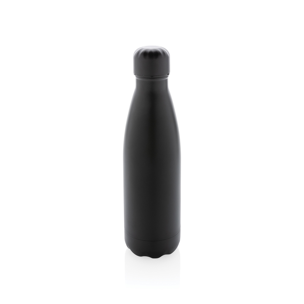 Einfarbige Vakuumisolierte Stainless Steel Flasche - schwarz (± PMS Black)