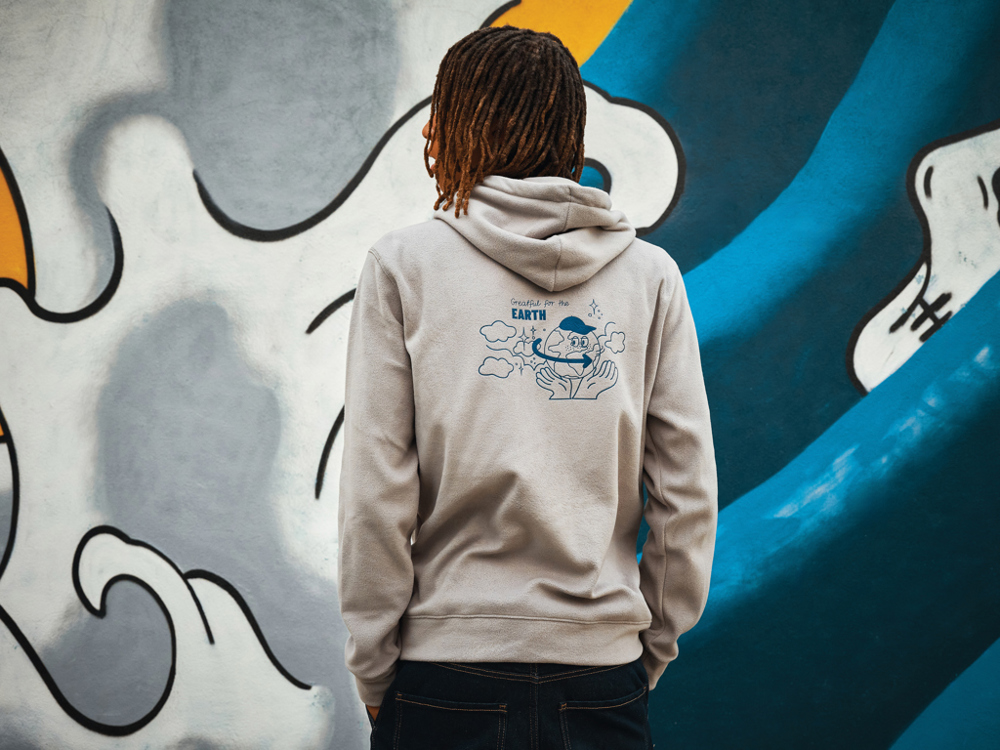 IQONIQ Trivor Mikrofleece-Kapuzen-Pulli aus recyc. Polyester