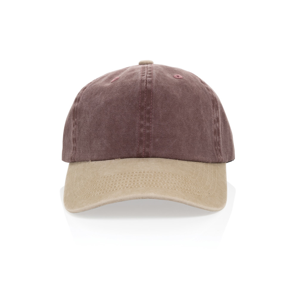 BEAU AWARE™ Two-Tone 6-Panel-Cap aus washed Cotton-Twill