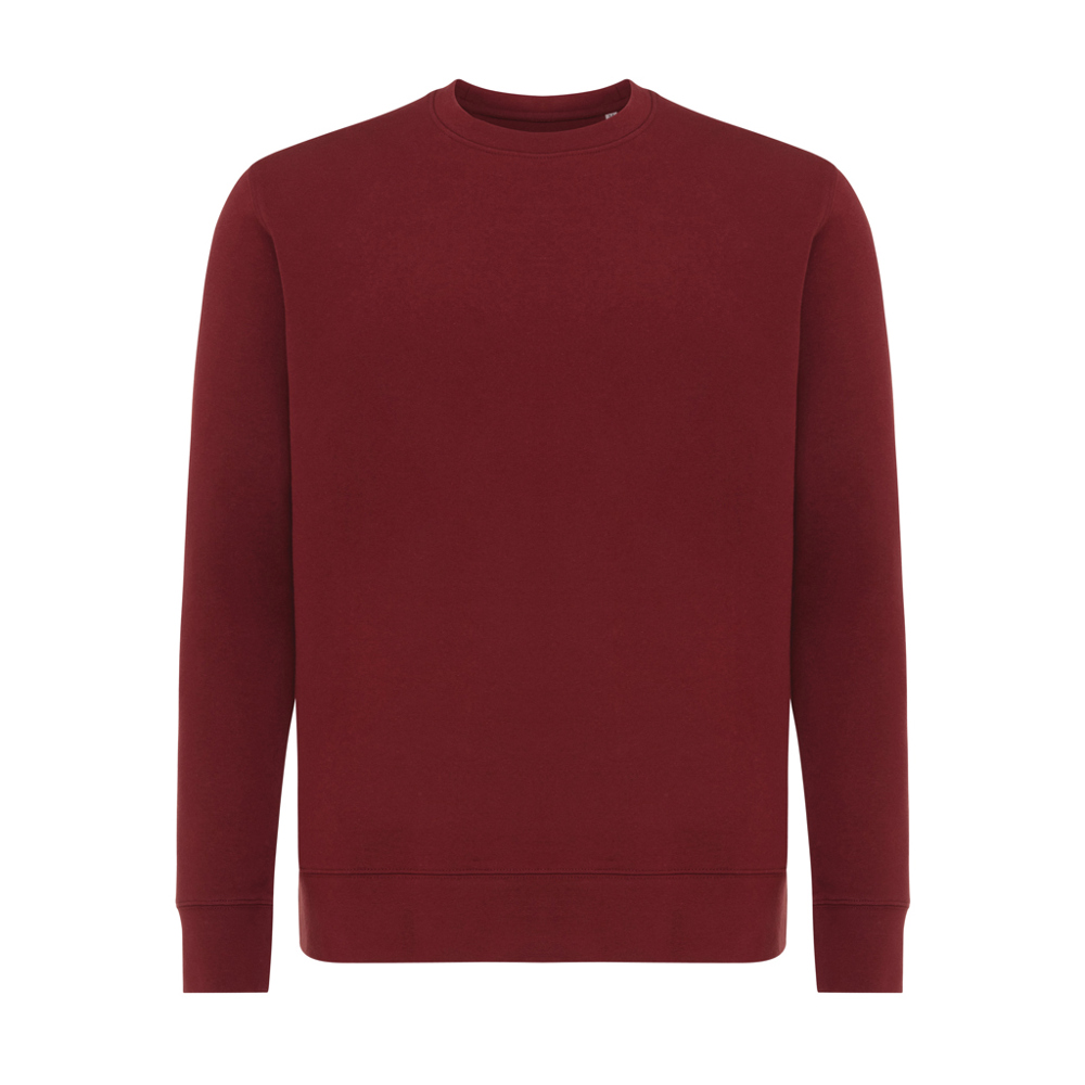IQONIQ Etosha Lightweight Sweater aus recycelter Baumwolle - burgunderrot (± PMS 19-1724TCX)