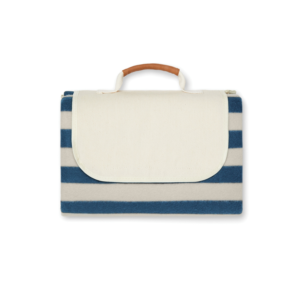 VINGA Alba GRS rPET kleine Picknickdecke - navy blau (± PMS 19-4324 TPG)