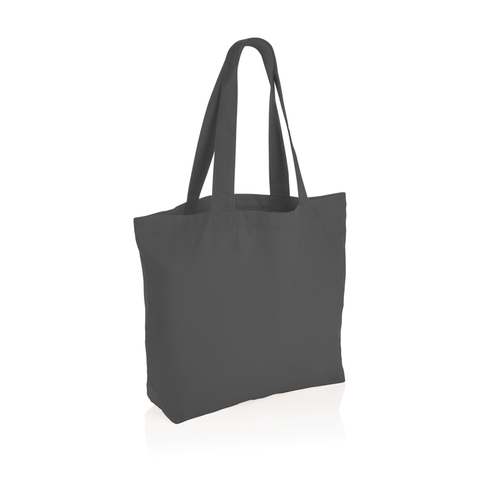 Impact Aware™ 240g/m² rcCanvas Shopper + Tasche, ungefärbt - anthrazit (± PMS Cool Grey 11)