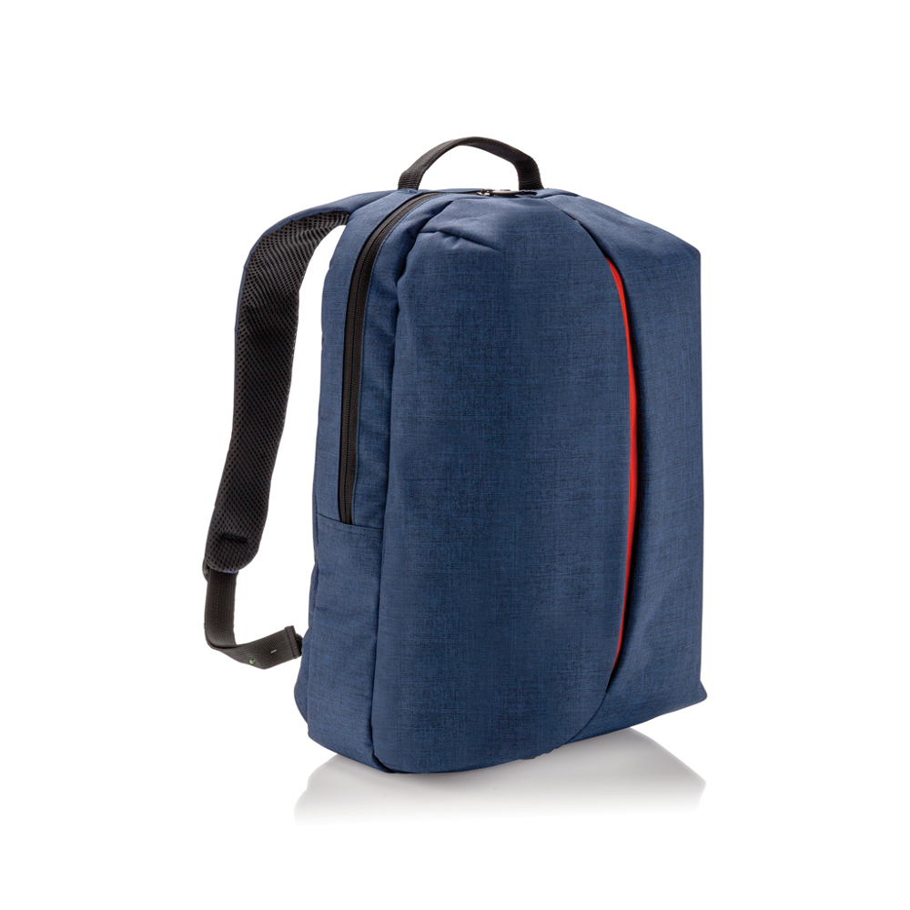 Büro- und Sportrucksack - blau, orange (± PMS 654/ ± PMS 172)