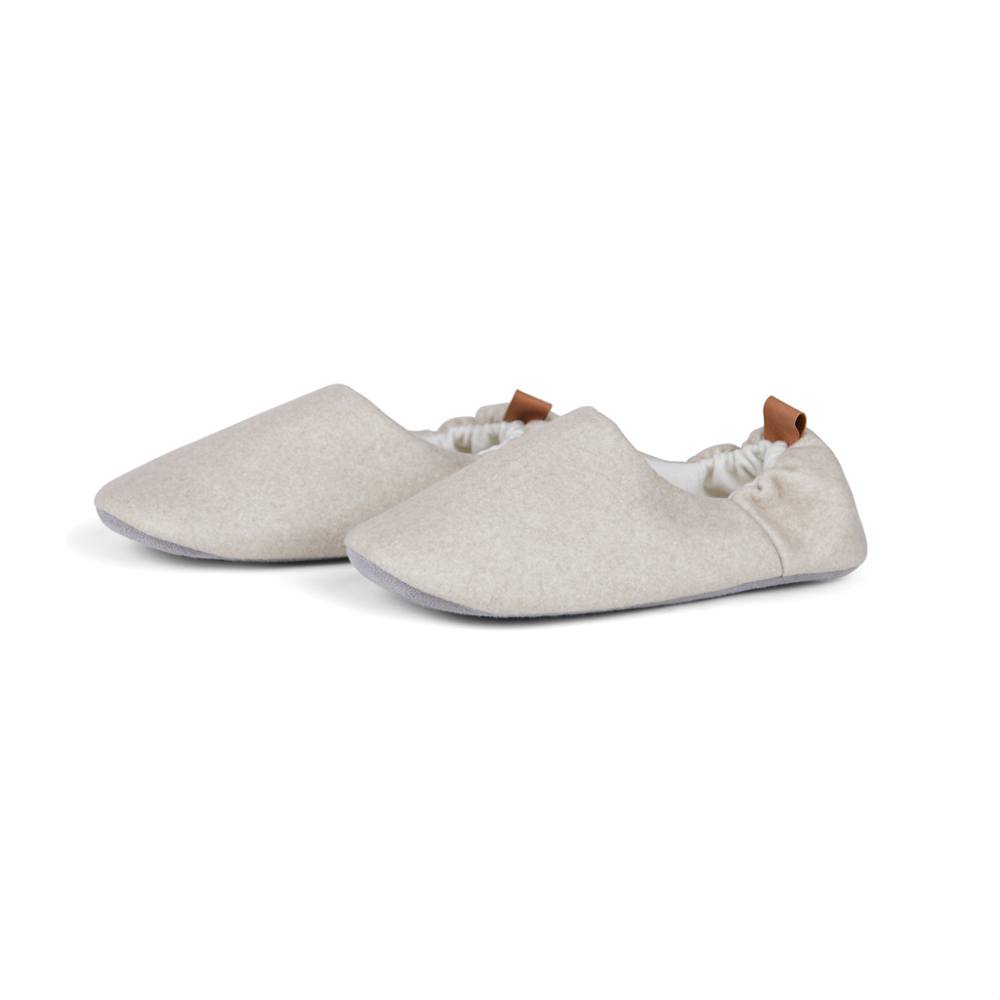VINGA Moulton Hausschuhe aus RCS rPET (L/XL) - beige, feather grey (± PMS beige/ ± PMS 15-1305 TPG)