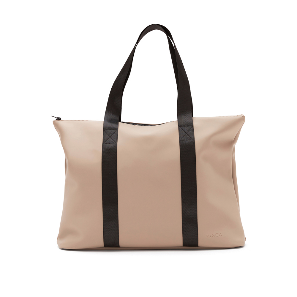 VINGA Baltimore Tote Bag - greige (± PMS 16-0906 TPG)