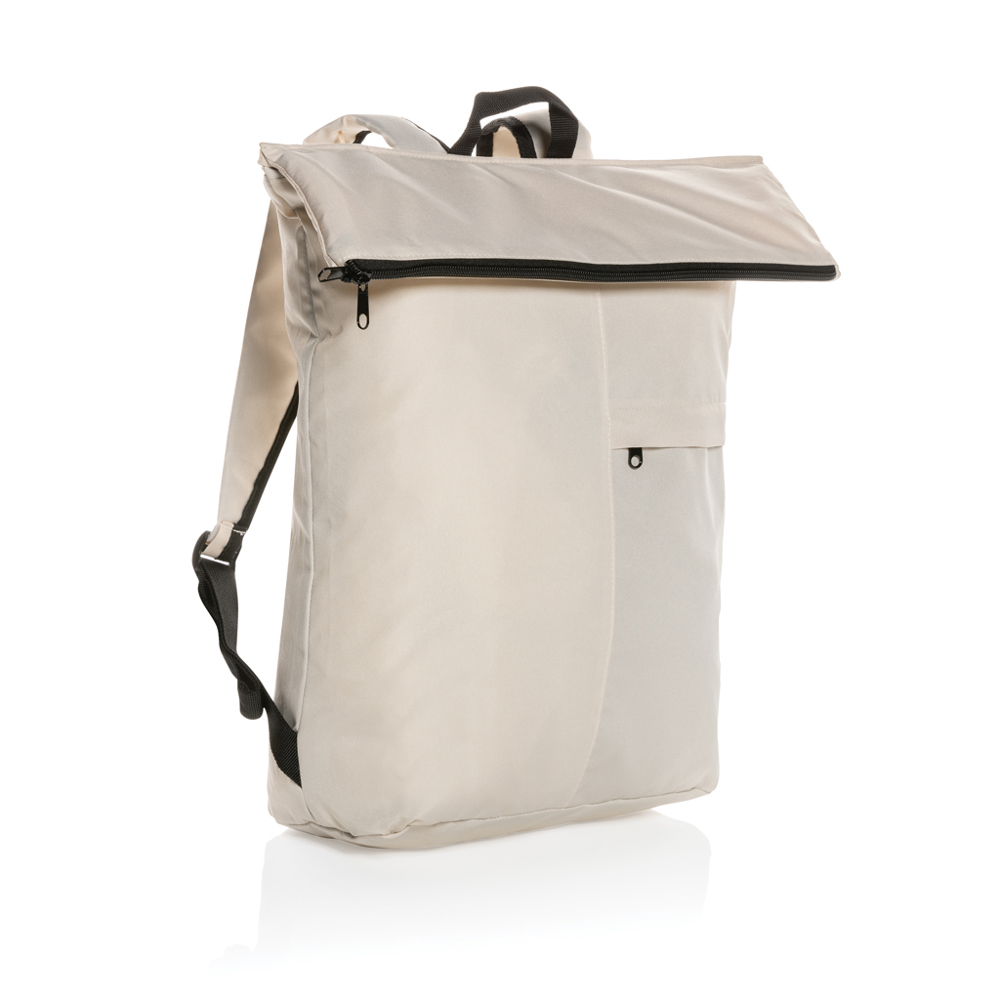 Dillon AWARE™ RPET faltbarer Lightweight-Rucksack - off white (± PMS 12-0304 TCX)