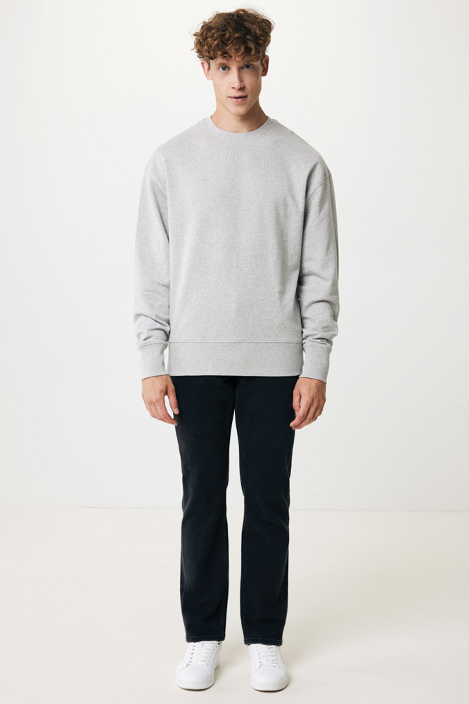 IQONIQ Kruger Relax-Rundhals-Sweater aus recycelt. Baumwolle