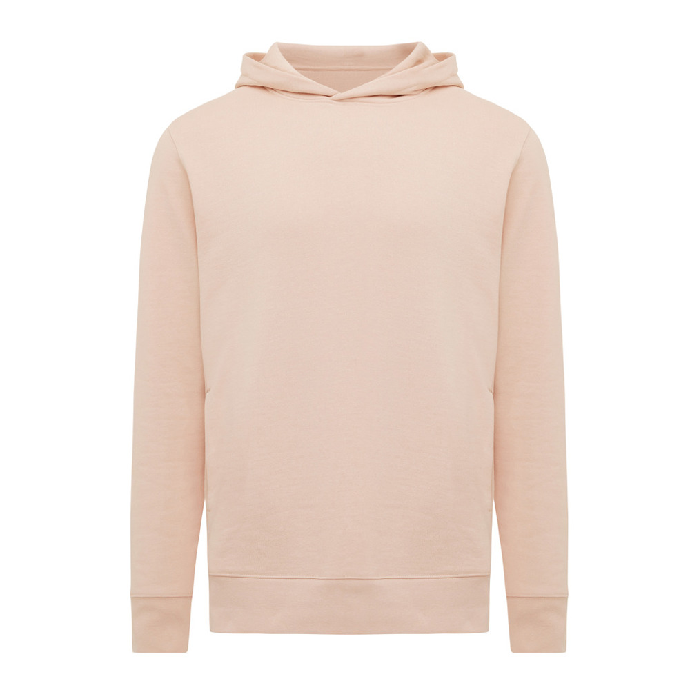 IQONIQ Yengo Hoodie mit Seitentaschen aus rec. Baumwolle - peach nectar (± PMS 14-1314 TCX)