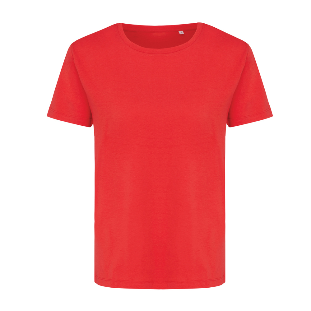 IQONIQ Yala Damen T-Shirt aus recycelter Baumwolle - luscious red (± PMS 17-1663TCX)