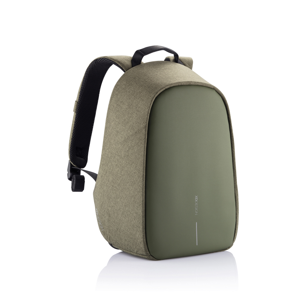 Bobby Hero Small Anti-Diebstahl-Rucksack - grün, schwarz (± PMS 5743/ ± PMS Black)