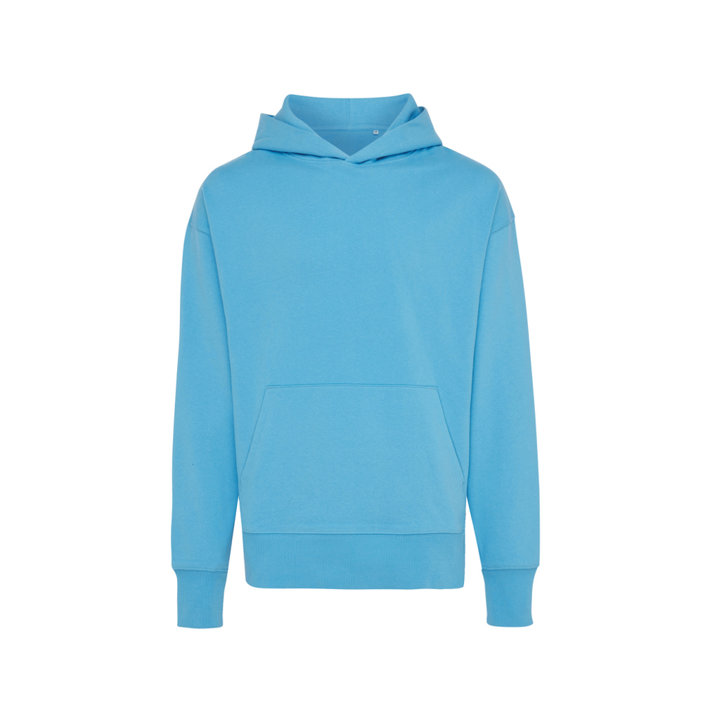IQONIQ Yoho Relax-Hoodie aus recycelter Baumwolle - tranquil blue (± PMS 17-4139TCX)