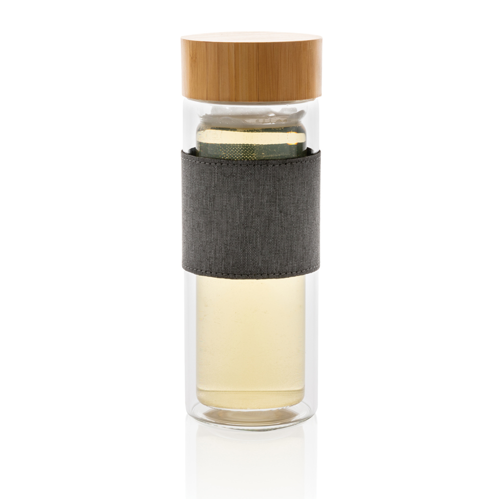 Impact doppelwandige Borosilikatglas-Flasche