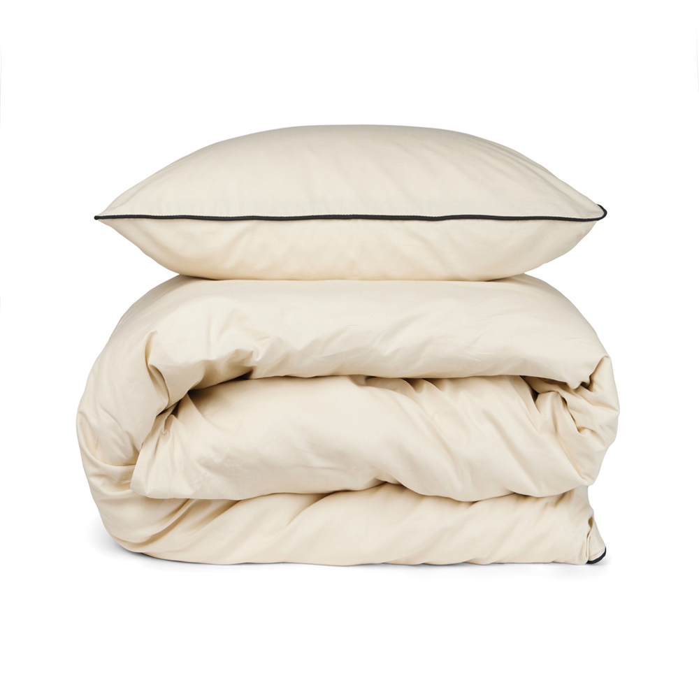 VINGA Marston OCS Bio-Baumwoll-Bettwäsche, 4er-Set - beige (± PMS 12-0104)
