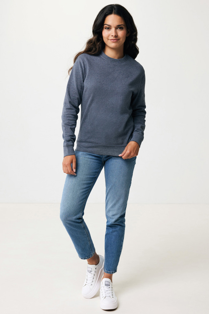 IQONIQ Denali ungefärbt. Rundhals-Sweater aus recycelter BW