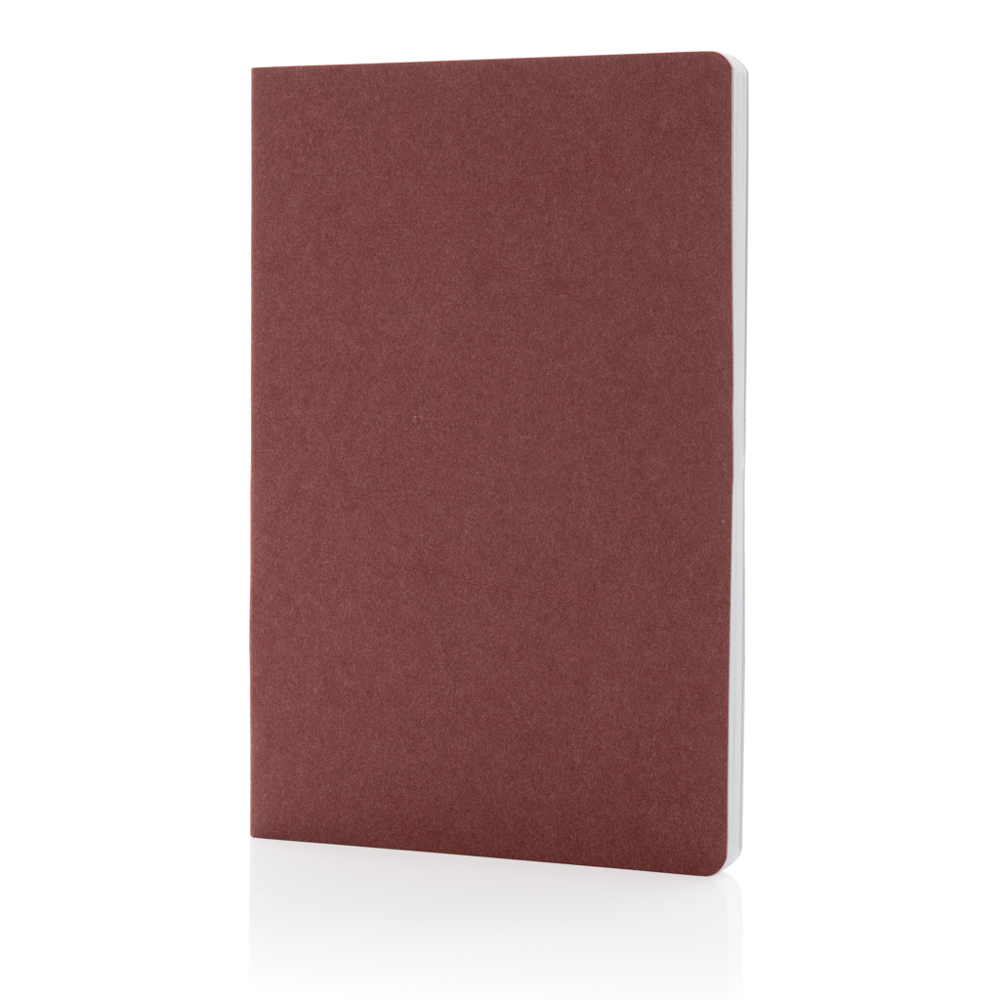 Salton Luxus Kraftpapier Notizbuch A5 - kirschrot (± PMS 195)