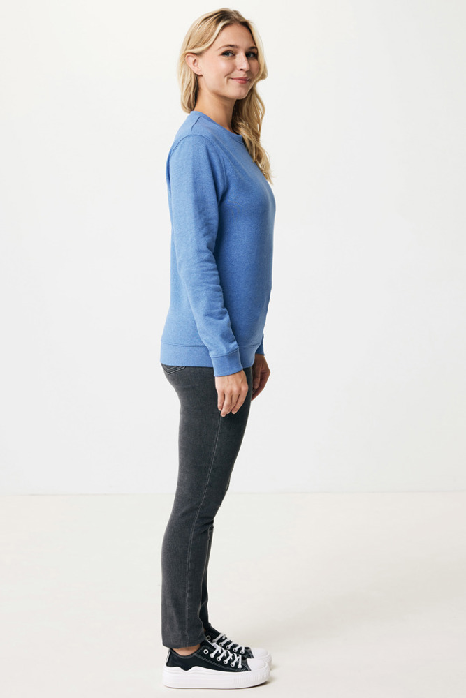 IQONIQ Denali ungefärbt. Rundhals-Sweater aus recycelter BW