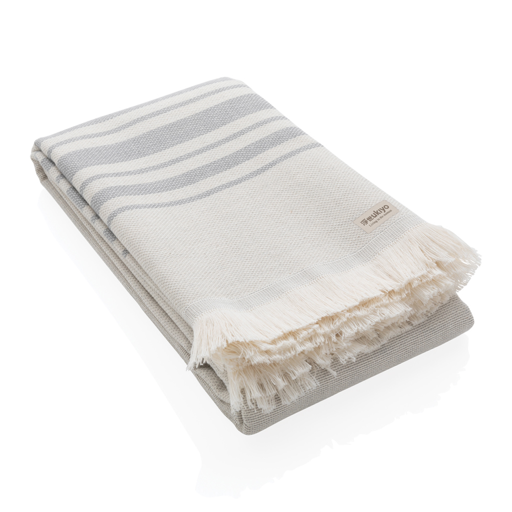 Ukiyo Yumiko AWARE™ Hamamtuch 100x180cm - grau (± PMS Cool Grey 6)