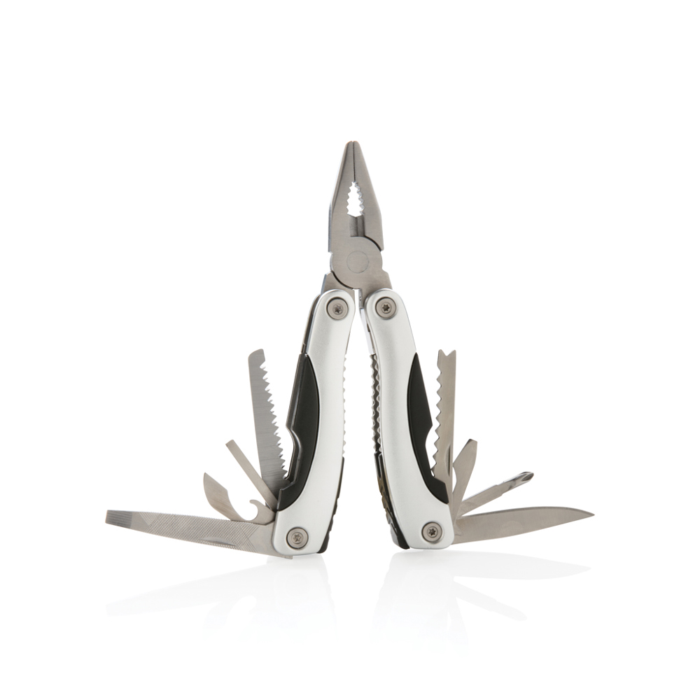 Fix Multitool - silber, schwarz (± PMS 428/ ± PMS 30)