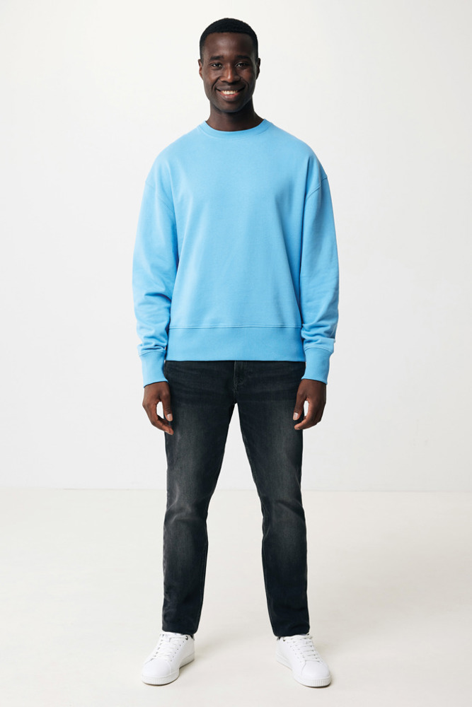 IQONIQ Kruger Relax-Rundhals-Sweater aus recycelt. Baumwolle