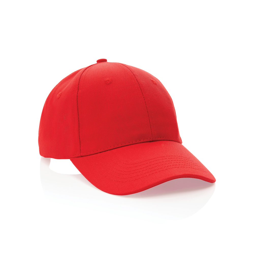 Impact 6 Panel Kappe aus 280gr rCotton mit AWARE™ Tracer - rot (± PMS Red 032)