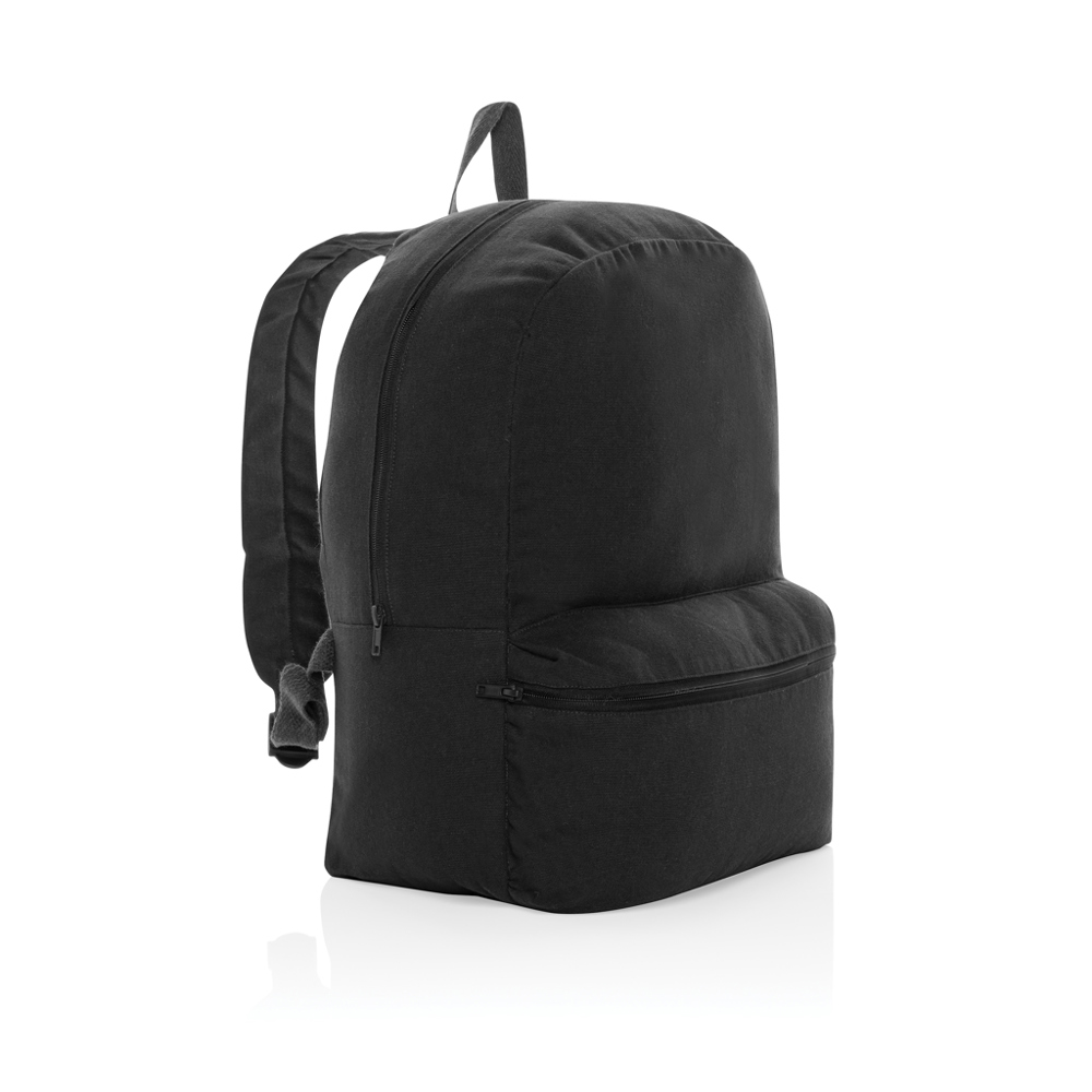Impact Aware™ 285g/m² rCanvas-Rucksack, ungefärbt - schwarz (± PMS Black)