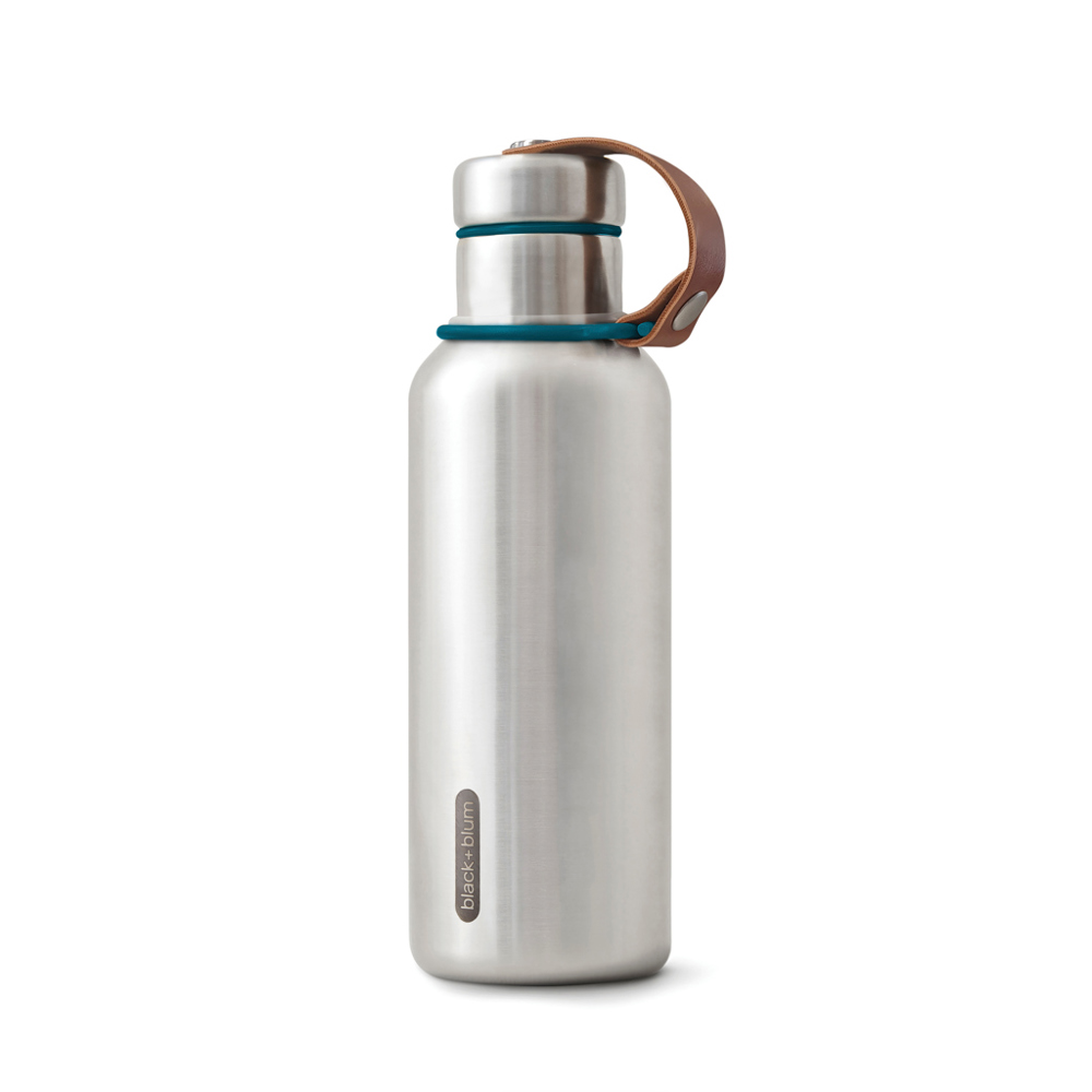 Black+Blum isolierte Wasserflasche klein, 500ml - turkis (± PMS 315U)