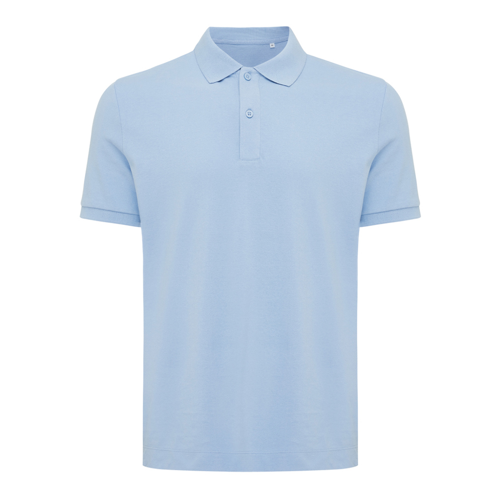 IQONIQ Yosemite Piqué-Poloshirt aus recycelter Baumwolle - sky blue (± PMS 15-3930 TCX)