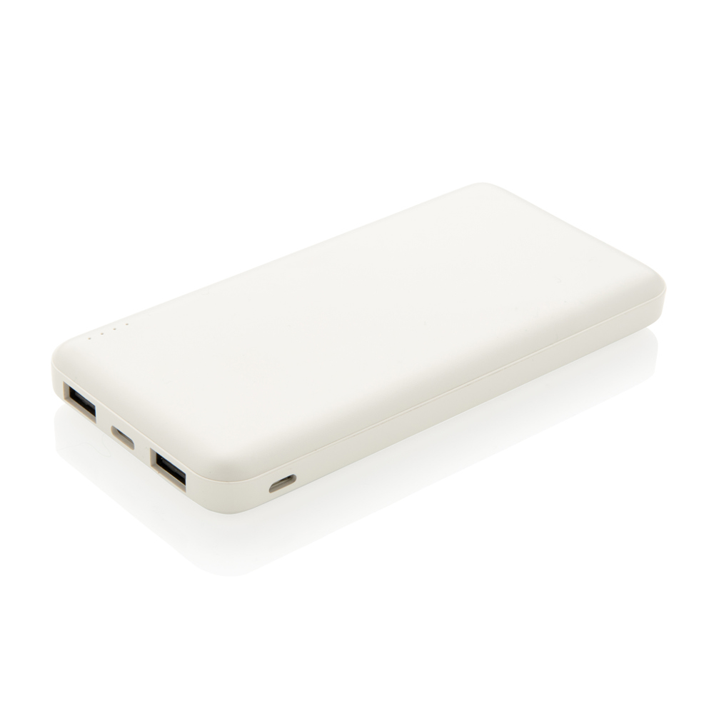 High Density 10.000 mAh Pocket Powerbank - weiß (± PMS White)