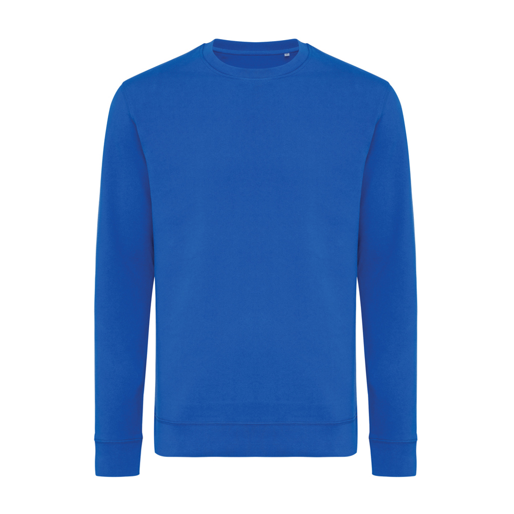 IQONIQ Zion Rundhals-Sweater aus recycelter Baumwolle - Königsblau (± PMS 19-4050 TCX)