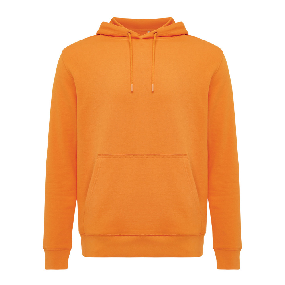 IQONIQ Rila Lightweight Hoodie aus recycelter Baumwolle - orange (± PMS 16-1255 TCX)